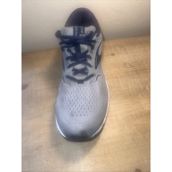 Brooks Beast GTS 20 Mens Running Shoes Gray Navy Size 12 Medium Cushioned - Picture 9 of 16